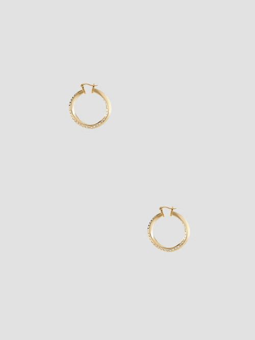 Guess Gold-Tone Twisted Hoop Earring Goud | GUESS-SN30294