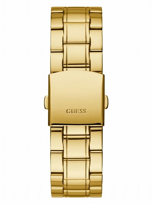 Guess Gold-Tone and Black Diamond Analog Watch Goud | GUESS-SN31677