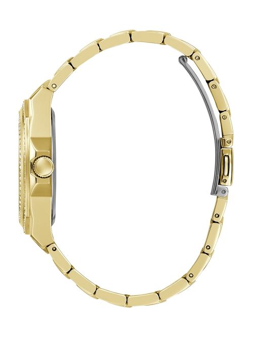Guess Gold-Tone and Crystal Multifunction Watch Goud | GUESS-SN30024