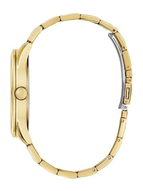 Guess Gold-Tone and Green Analog Watch Goud | GUESS-SN31663