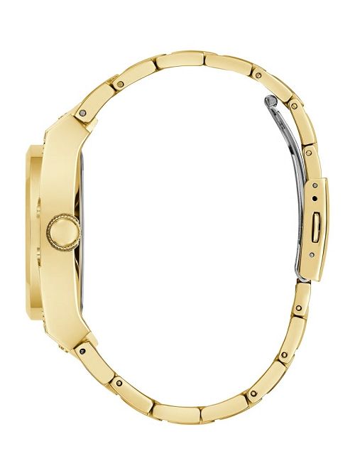 Guess Gold-Tone and Green Multifunction Watch Goud | GUESS-SN31637