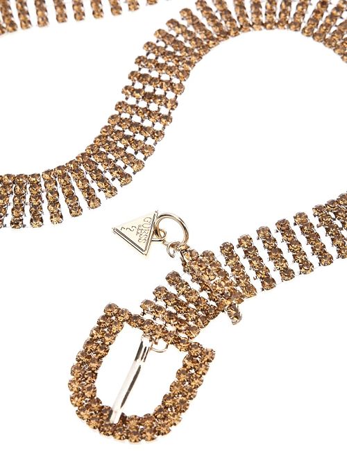 Guess Gold Strass Belt Goud | GUESS-SN30240