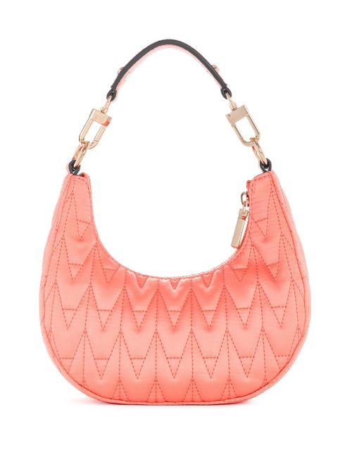 Guess Golden Rock Mini Crescent Hobo Bag Roze | GUESS-SN29096