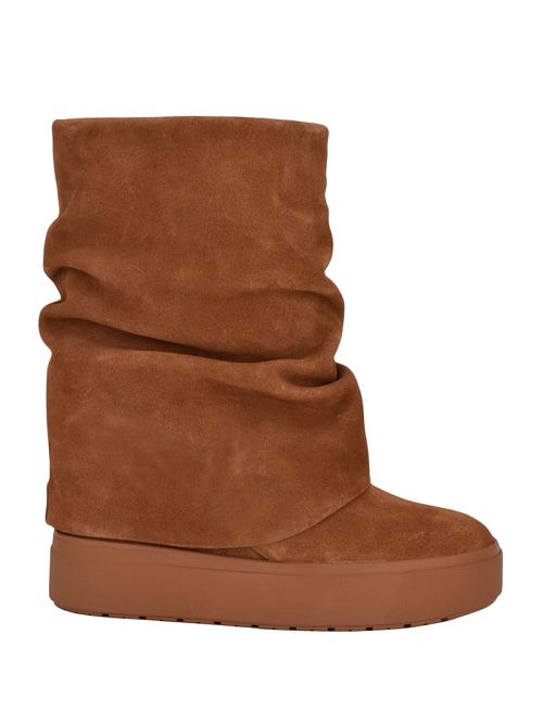 Guess Guinna Hidden Wedge Ankle Boots Bruin | GUESS-SN29957