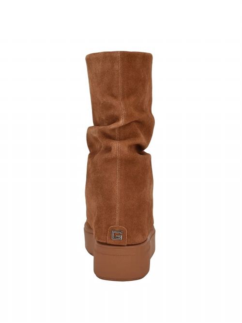Guess Guinna Hidden Wedge Ankle Boots Bruin | GUESS-SN29957