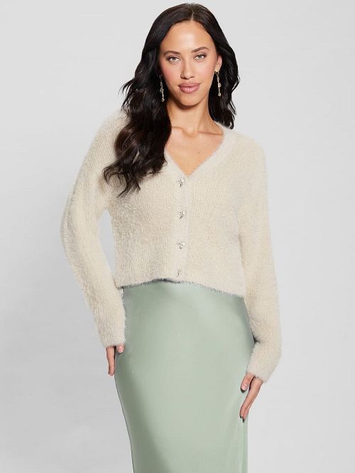 Guess Gwen Cardigan Wit | GUESS-SN27672