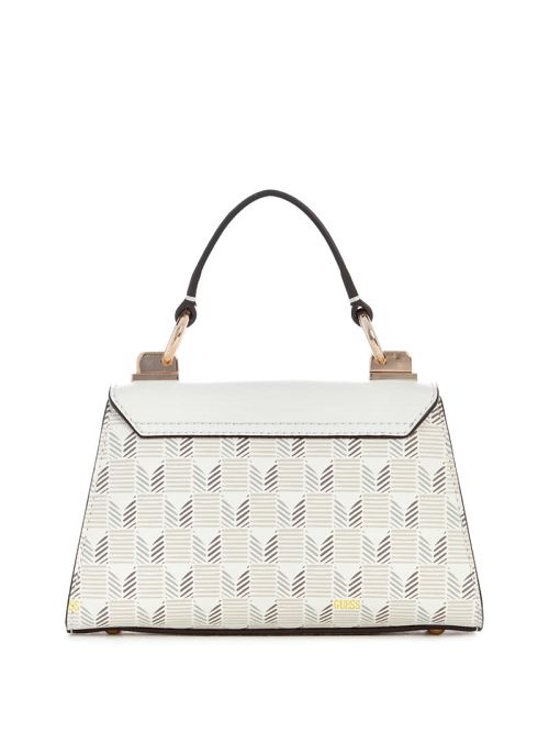 Guess Hallie Mini Fold-Over Flap Bag Wit | GUESS-SN28747
