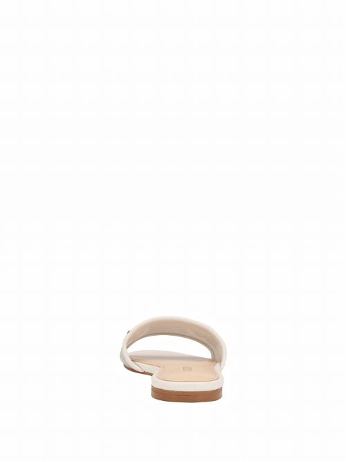 Guess Hammi Logo Slide Sandals Wit | GUESS-SN29688