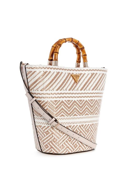 Guess Happyland Straw Tote Bruin | GUESS-SN29414