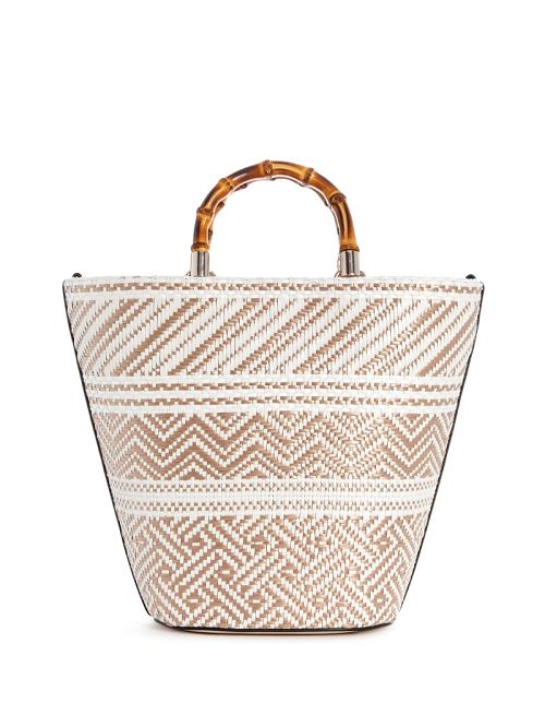 Guess Happyland Straw Tote Bruin | GUESS-SN29414