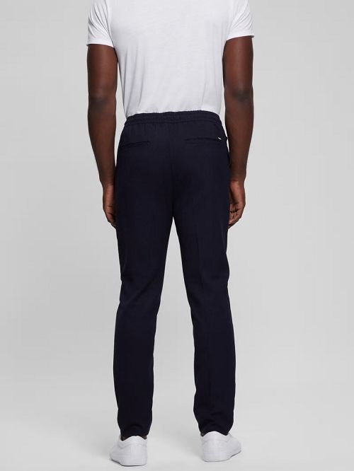 Guess Harper Woven Tapered Pant Blauw | GUESS-SN31390