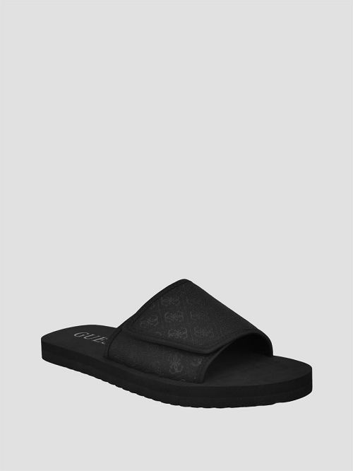 Guess Hartz Slides Zwart | GUESS-SN31916