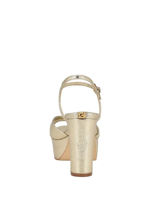 Guess Haylo Crisscross Platform Block Heels Goud | GUESS-SN29674