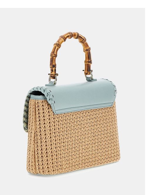 Guess Heloisa Straw Crossbody Blauw | GUESS-SN28821
