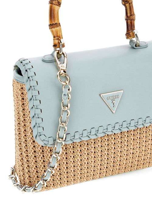 Guess Heloisa Straw Crossbody Blauw | GUESS-SN28821
