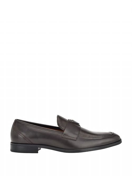 Guess Hemmer Triangle Logo Loafers Bruin | GUESS-SN31902
