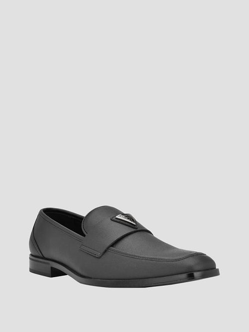 Guess Hemmer Triangle Logo Loafers Zwart | GUESS-SN31905
