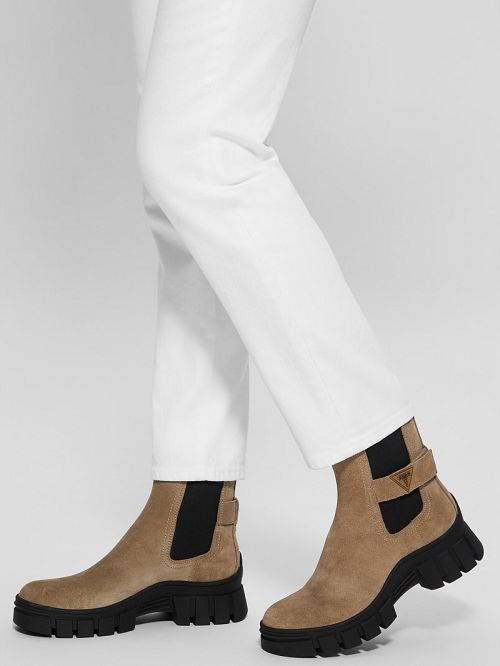 Guess Hensly Triangle Chelsea Bootie Bruin | GUESS-SN29915