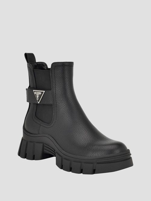 Guess Hensly Triangle Chelsea Bootie Zwart | GUESS-SN29891