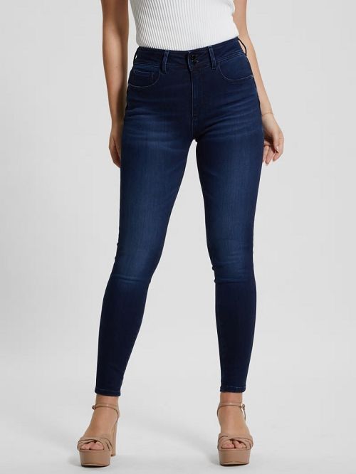 Guess High-Rise Shape Up Jeans Blauw | GUESS-SN26617
