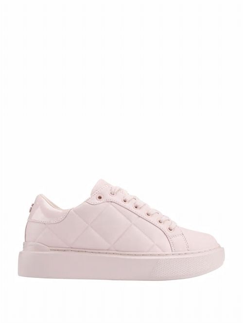 Guess Hilan Quilted Low-Top Sneakers Beige | GUESS-SN29543
