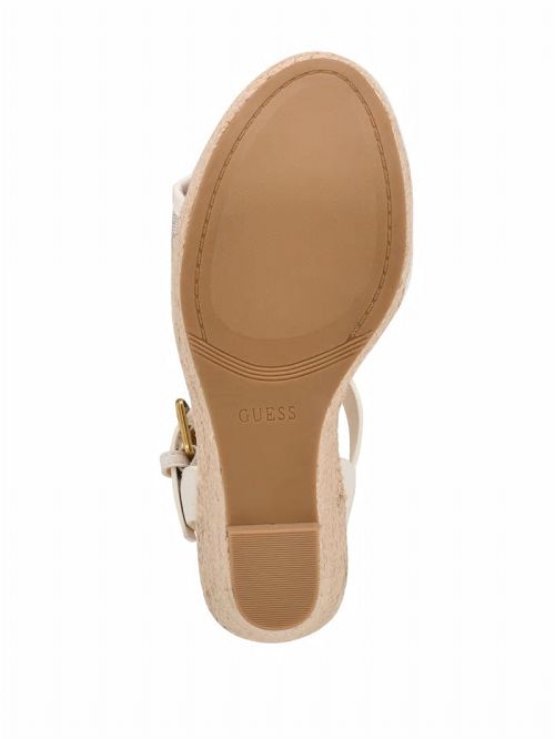 Guess Hisley Wedge Sandals Wit | GUESS-SN29603