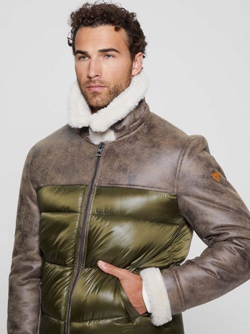 Guess Hybrid Puffa Jacket Multi | GUESS-SN30880