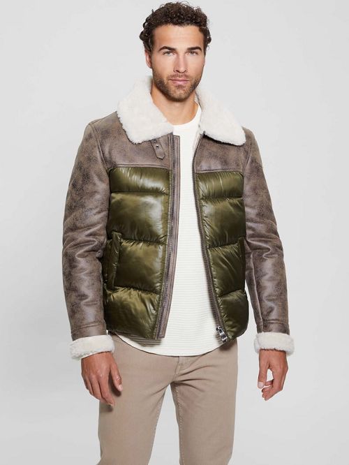 Guess Hybrid Puffa Jacket Multi | GUESS-SN30880