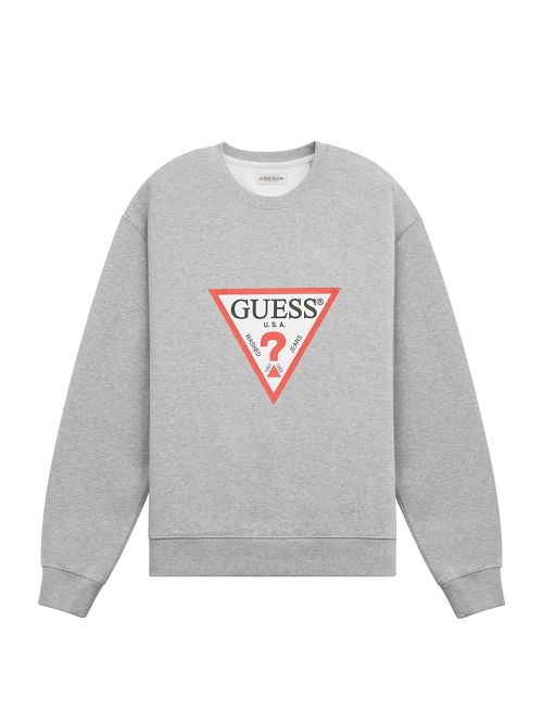 Guess Iconic Crewneck Sweatshirt Grijs | GUESS-SN30927