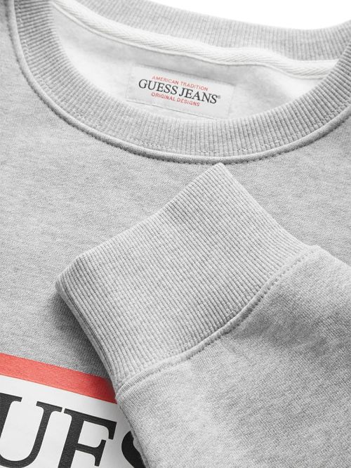 Guess Iconic Crewneck Sweatshirt Grijs | GUESS-SN30927
