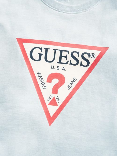 Guess Iconic Tee Blauw | GUESS-SN30579