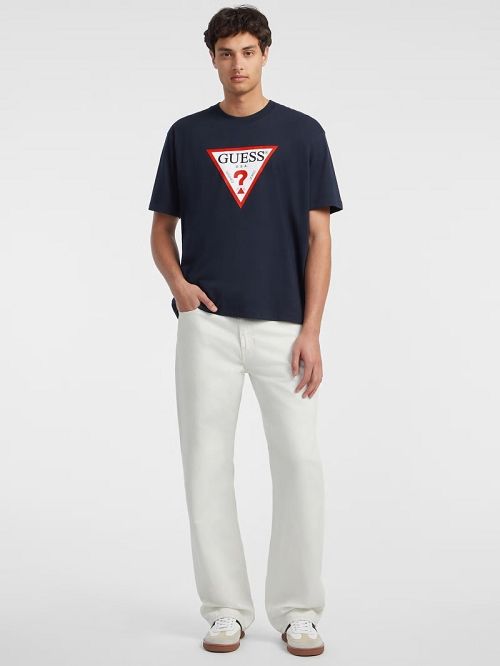Guess Iconic Tee Blauw | GUESS-SN30607