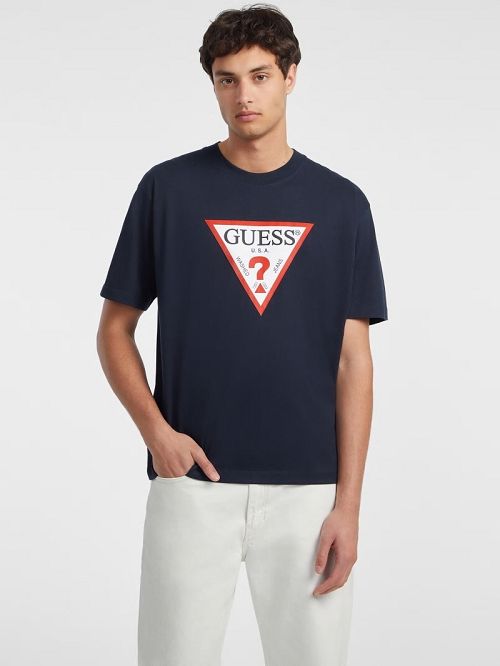 Guess Iconic Tee Blauw | GUESS-SN30607