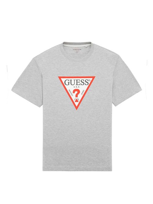 Guess Iconic Tee Grijs | GUESS-SN30580