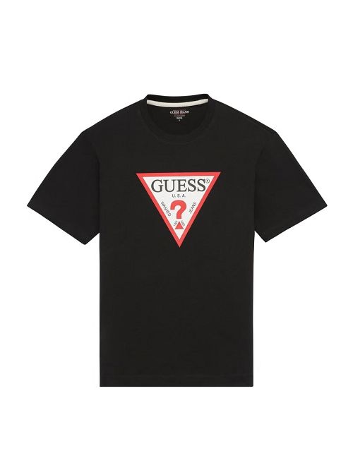 Guess Iconic Tee Zwart | GUESS-SN30641