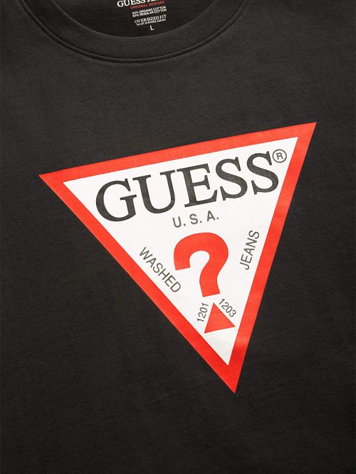 Guess Iconic Tee Zwart | GUESS-SN30641