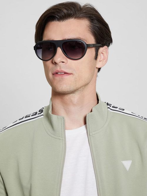 Guess Ignacio Aviator Sunglasses Zwart | GUESS-SN31817