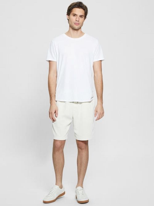 Guess Imperial Textured Knit Shorts Wit | GUESS-SN31359