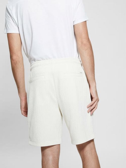 Guess Imperial Textured Knit Shorts Wit | GUESS-SN31359