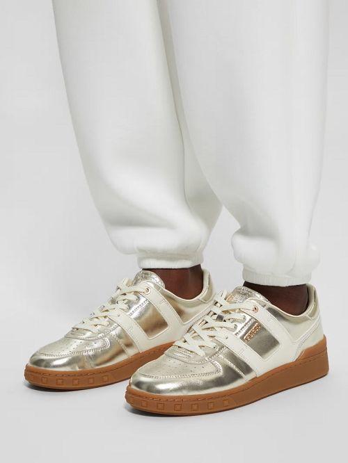 Guess Inart Suede Sneakers Goud | GUESS-SN29508