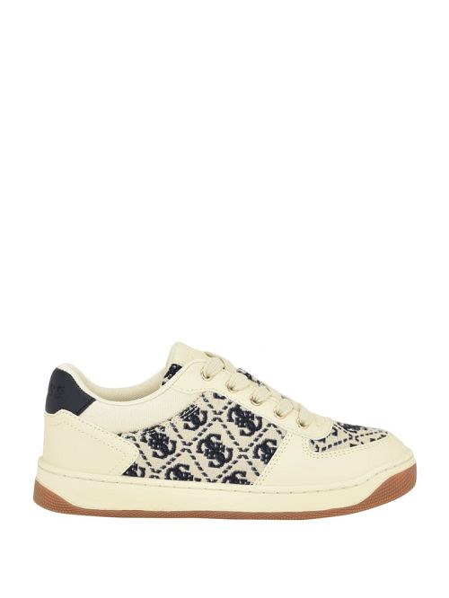 Guess Invited Jacquard Low Top Beige | GUESS-SN29546