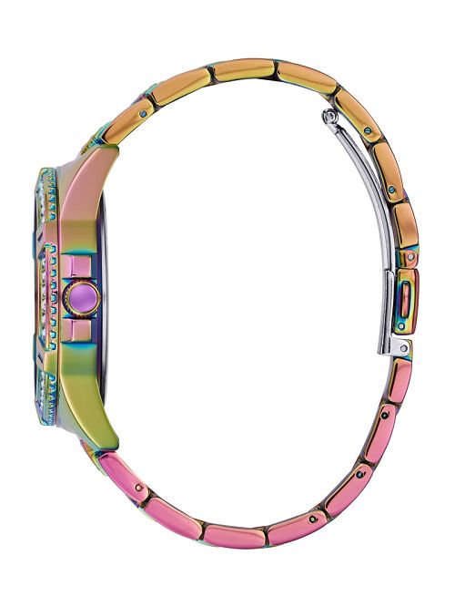 Guess Iridescent Crystal Multifunction Watch Bruin | GUESS-SN30040