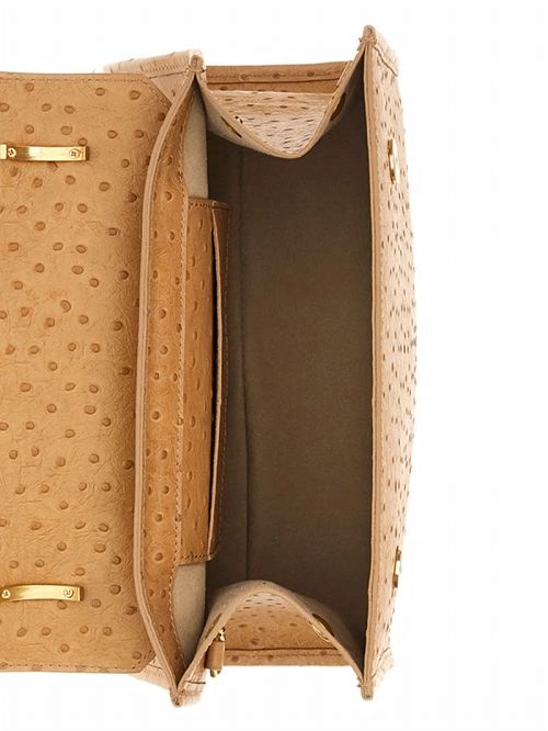 Guess Iris Large Leather Satchel Bruin | GUESS-SN29285