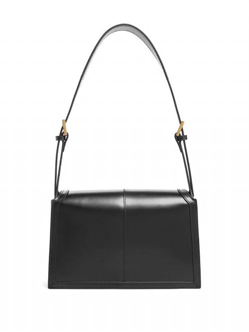 Guess Isa Convertible Leather Bag Zwart | GUESS-SN28936