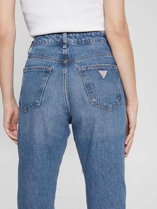 Guess It Girl Distressed Jeans Blauw | GUESS-SN26628