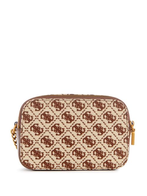 Guess Izzy Jacquard Logo Camera Bag Bruin | GUESS-SN28776