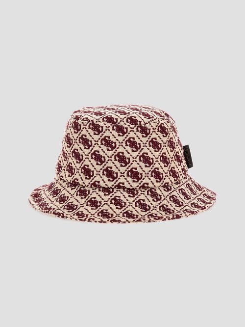 Guess Izzy Jacquard Quattro G Bucket Hat Roze | GUESS-SN30167