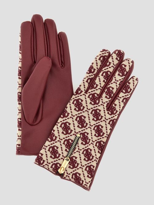 Guess Izzy Jacquard Quattro G Gloves Roze | GUESS-SN30162