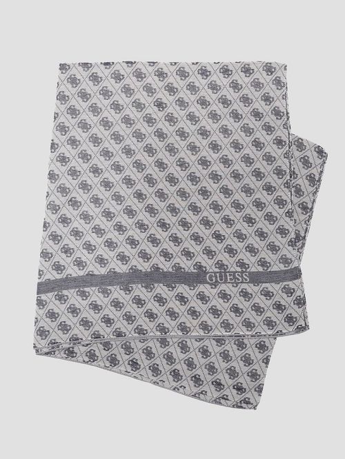 Guess Izzy Quattro G Jacquard Monogram Scarf Blauw | GUESS-SN30193