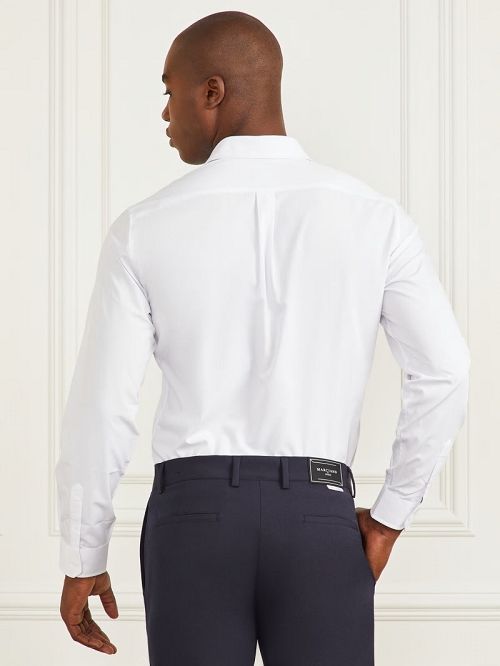 Guess Jacob Notched Cuff Shirt Wit | GUESS-SN31133